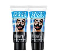 Dead Sea Mud Black Mask, Mineral-Rich Peel-Off Cleansing Masks, Black Head Peel Off Masks, For Deep Cleansing Dirts, Gentle And Non-Tight, Suitable For Both Men And Women (2pcs)