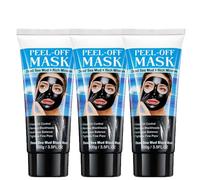 Dead Sea Mud Black Mask, Mineral-Rich Peel-Off Cleansing Masks, Black Head Peel Off Masks, For Deep Cleansing Dirts, Gentle And Non-Tight, Suitable For Both Men And Women (3pcs)