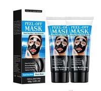 Dead Sea Mud Black Mask, Mineral-Rich Peel-Off Cleansing Masks, Blackhead Remover Mask, Deep Cleansing Dirts, Pores, Purify & Nourish Skin, For Women And Men (2pcs)