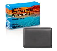 Dead Sea Mud & Volcanic Mud Soap Bar - Natural Handmade Soap Bar for Deep Cleansing - Organic Soap - Body Soap Bars - Face & Hand Soap - Shower Soap - Body Wash Bar - Fresh Scent, Rich Foam