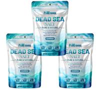 Dead Sea Salt Coarse 1Kg X 3 - 3Kg Pure Natural Mineral-Rich Bath Salts For Relaxation