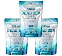 Dead Sea Salt Fine 1Kg X 3 - 3Kg Pure Natural Mineral-Rich Bath Salts For Relaxation