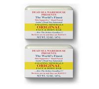 Dead Sea Warehouse Amazing Minerals Original Face & Body Bar - 5.2 oz - Dead Sea Salt Soap - Completely Natural - Soothing and
