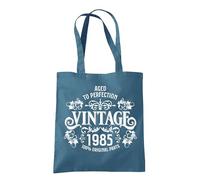 Dead Set Studio 40th Birthday Gifts For Women, Vintage 1985 40th Birthday Gift Bag, Women's 40th Birthday Presents, 40th Gifts Wrapping Alternative, 40th Gift For Her AIRBLUE
