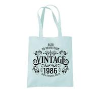 Dead Set Studio 40th Birthday Gifts for Women, Vintage 1986 Tote & Gift Bag