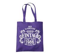 Dead Set Studio 40th Birthday Gifts for Women, Vintage 1986 Tote & Gift Bag