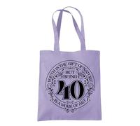 Dead Set Studio 40th Birthday Gifts for Women, Vintage 1986 Tote & Gift Bag