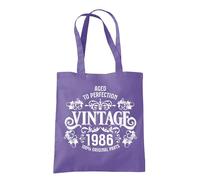 Dead Set Studio 40th Birthday Gifts for Women, Vintage 1986 Tote & Gift Bag