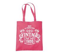 Dead Set Studio 40th Birthday Gifts for Women, Vintage 1986 Tote & Gift Bag