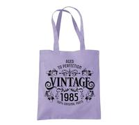 Dead Set Studio 40th Birthday Tote Bag, Women's Lavender, 38 cm x 42 cm