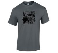 Dead Set Studio 4x4 Off Road Graphic Tee, Novelty 4WD T Shirt for Men, Off Roading Gifts, Mechanic Gifts, Car Themed Apparel Charcoal Size XL