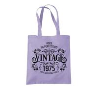 Dead Set Studio 50th Birthday Gifts For Women, Vintage 1975 50th Birthday Gift Bag, Women's 50th Birthday Presents, 50th Gifts Wrapping Alternative, 50th Gift For Her LAVANDER