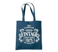 Dead Set Studio 50th Birthday Gifts For Women, Vintage 1975 50th Birthday Gift Bag, Women's 50th Birthday Presents, 50th Gifts Wrapping Alternative, 50th Gift For Her PETROL