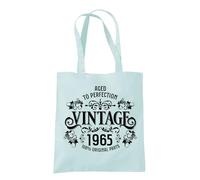 Dead Set Studio 60th Birthday Gifts For Women, Vintage 1965 60th Birthday Gift Bag, Women's 60th Birthday Presents, 60th Gifts Wrapping Alternative, 60th Gift For Her PASTEL MINT