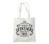 Dead Set Studio 70th Birthday Gifts For Women, Vintage 1955 70th Birthday Gift Bag, Women's 70th Birthday Presents, 70th Gifts Wrapping Alternative, 70th Gift For Her NATURAL