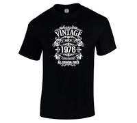 Dead Set Studio Mens 50th Birthday Gift T Shirt - 1976 All Original Parts - Born in 1976, 50th Birthday Gifts for Men, 50th Birthday Gift Idea for Him Black Size M