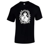 Dead Set Studio Mountain Bike T-Shirt for Men - MTB Top, Commit or Quit Downhill Graphic Tee - Cycling Gifts for Men, Funny Mountain Biking Gift for Him, Dad, Biker & Cyclist Black Size M