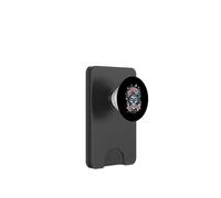 Dead skull with snake, roses and lillien PopSockets PopWallet for MagSafe