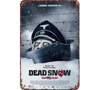 Dead Snow 2: Red vs. Dead movie Metal Tin Sign Poster Decor for Living Room Cafe Decorative Sign for Wall 12x8Inches