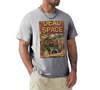 Dead Space Fan Art Comic Cover T-Shirt tees Summer Tops Men's Clothing Grey