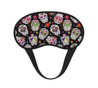 Dead Sugar Skull Sleep Eye Mask, Comfortable Eyeshade for Sleeping, Cover Lightweight Funny Sleeping Blindfold for Men and Women
