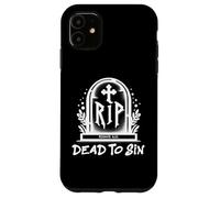 Dead to Sin - Romans 6:11 Christian Faith Graffiti Case for iPhone 11
