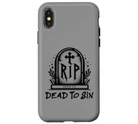 Dead to Sin - Romans 6:11 Christian Faith Graffiti Case for iPhone X/XS