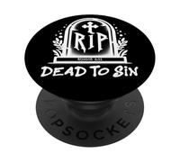 Dead to Sin - Romans 6:11 Christian Faith Graffiti PopSockets Adhesive PopGrip