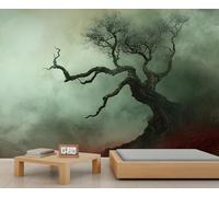 Dead Trees Mural Wilderness Wallpaper Twisted Branches Wall Mural HD Art Decor Photo Living Room Sofa TV Background Personalized Poster (Non-self-Adhesive)