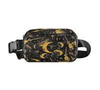 Dead Witch Broomstick Black Yellow Stylish Waist Pack Crossbody Bag for small businessman Multipurpose with Adjustable Strap for Shopping Sports Work bulto de cintura para