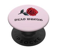 DEAD WRONG Rose Old School Style 90's Throwback PopSockets Adhesive PopGrip
