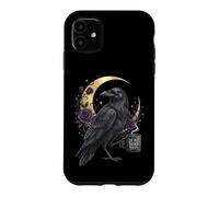 Dead Yet Raven Crow Bird Coffee Celestial True Crime Humor Case for iPhone 11