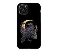 Dead Yet Raven Crow Bird Coffee Celestial True Crime Humor Case for iPhone 11 Pro