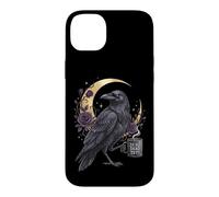 Dead Yet Raven Crow Bird Coffee Celestial True Crime Humor Case for iPhone 14 Plus