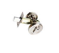 Deadbolt Home Door Cylinder Lock Night Latch, Zinc Alloy with Keys Re-Key Lock