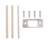 Deadbolt Misalignment Fix with Strike Plate for Enhanced Home Security Solutions (1PCS-Silver)