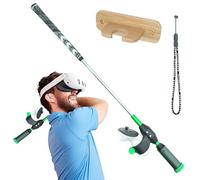DeadEyeVR - DriVR Elite Chrome - Stepped Steel Golf Club for Meta Quest 2, 3, and Pro - Realistic VR Golf Simulator Handle - Adjustable Weighted VR Golf Club Grip for Enhanced Play