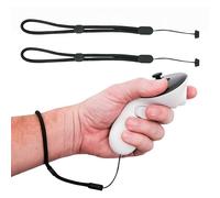DeadEyeVR Virtual Reality 3 Wrist Straps (2 Pack) - Durable & Adjustable 3 Controller Straps (Black Quest 3)