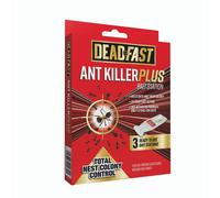 Deadfast 20300502 Ant Killer Plus Bait Station 3 x 4g, Natural