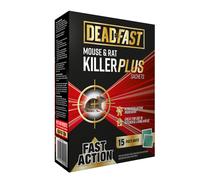 Deadfast Mouse and Rat Killer Plus 15 Sachets 150g