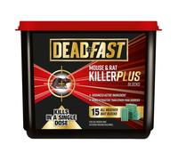 Deadfast Mouse and Rat Killer Plus Poison, 15 Block - Green