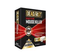 Deadfast Mouse & Rat Killer Plus - 8 & 15 Paste Sachets, 2x10g Bait Stations, 6x25g Grain Sachets (150g), 15 Bait Blocks Fast-Acting No Resistance (2 x 10g Bait Stations)
