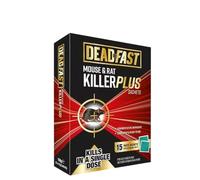 Deadfast Mouse & Rat Killer Plus - 8 & 15 Paste Sachets, 2x10g Bait Stations, 6x25g Grain Sachets (150g), 15 Bait Blocks Fast-Acting No Resistance (15 Paste Sachets)