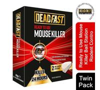 Deadfast Ready to Use Mouse Killer Bait Station Control Twin Pack