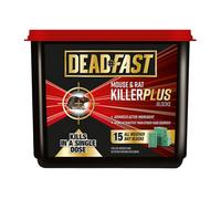 Deadfast Rodents Killer Plus Rodenticide Block, Pack Of 15, 300G