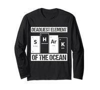DEADLIEST ELEMENT OF THE OCEAN Shark Periodic Table Long Sleeve T-Shirt