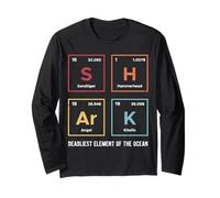 DEADLIEST ELEMENT OF THE OCEAN Shark Periodic Table Long Sleeve T-Shirt