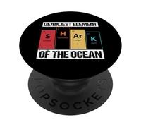 DEADLIEST ELEMENT OF THE OCEAN Shark Periodic Table PopSockets Adhesive PopGrip