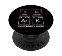 DEADLIEST ELEMENT OF THE OCEAN Shark Periodic Table PopSockets Adhesive PopGrip
