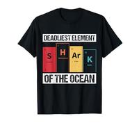DEADLIEST ELEMENT OF THE OCEAN Shark Periodic Table T-Shirt
